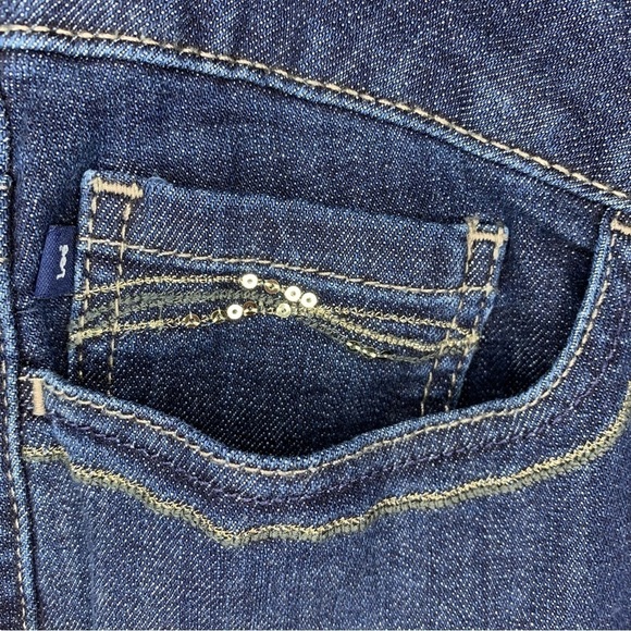 Size 18 Lee Slender Secret Blue Denim Jeans Bootcut Stretch - Picture 4 of 12